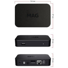 Charger l&#39;image dans la galerie, MAG 322 W1 IPTV Box + en WiFi intégré + câble HDMI + Original MAG télécommande + adaptateur secteur (Programmation &amp; Livraison Incluses)