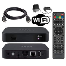Charger l&#39;image dans la galerie, MAG 322 W1 IPTV Box + en WiFi intégré + câble HDMI + Original MAG télécommande + adaptateur secteur (Programmation &amp; Livraison Incluses)