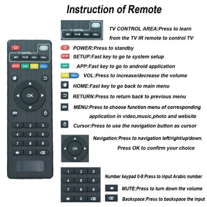 Boîte Android, Boîte TV Android TX3 Mini- 2GB RAM 16GB ROM Quad Core Amlogic 64 bits WIFI / 4K Ultra HD / H.265 Boîte TV intelligente