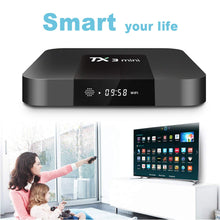 Charger l&#39;image dans la galerie, Boîte Android, Boîte TV Android TX3 Mini- 2GB RAM 16GB ROM Quad Core Amlogic 64 bits WIFI / 4K Ultra HD / H.265 Boîte TV intelligente